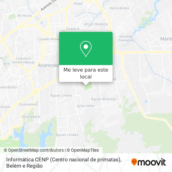 Informática CENP (Centro nacional de primatas) mapa