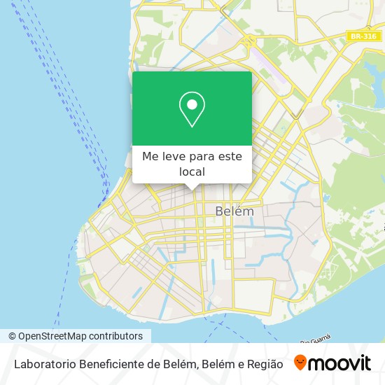 Laboratorio Beneficiente de Belém mapa