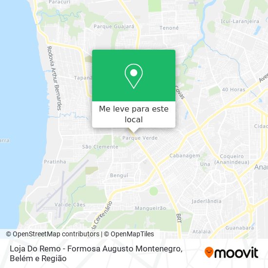 Loja Do Remo - Formosa Augusto Montenegro mapa