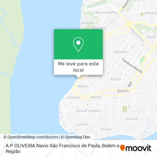 A.P OLIVEIRA Navio São Francisco de Paula mapa