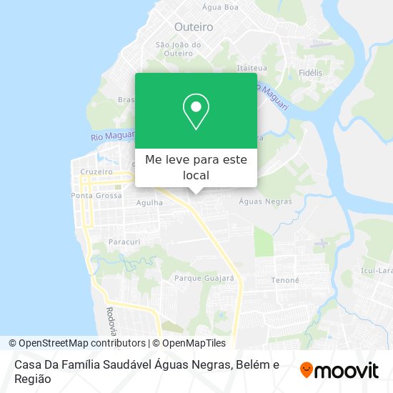 Casa Da Família Saudável Águas Negras mapa