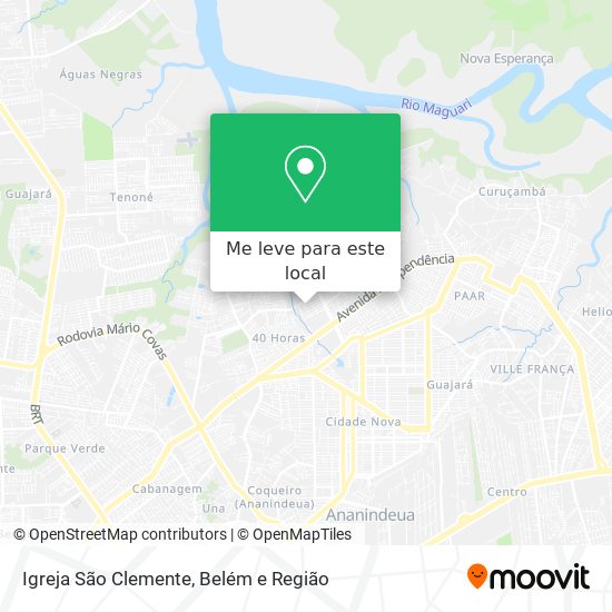 Igreja São Clemente mapa