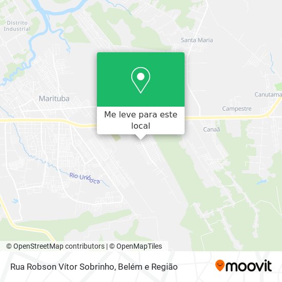 Rua Robson Vítor Sobrinho mapa