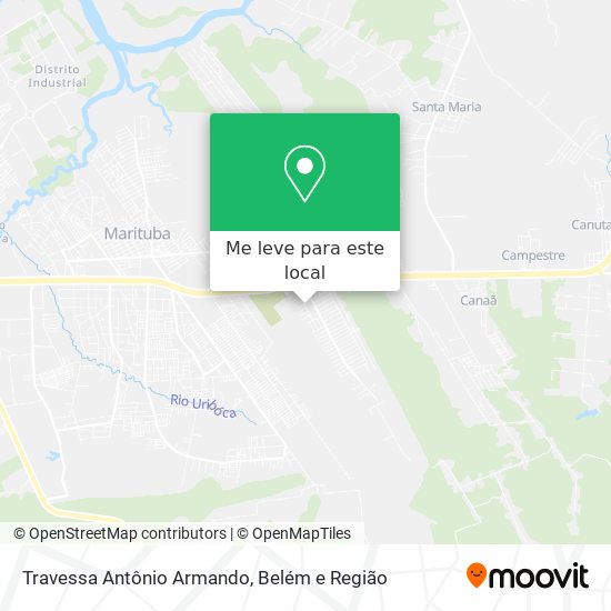 Travessa Antônio Armando mapa