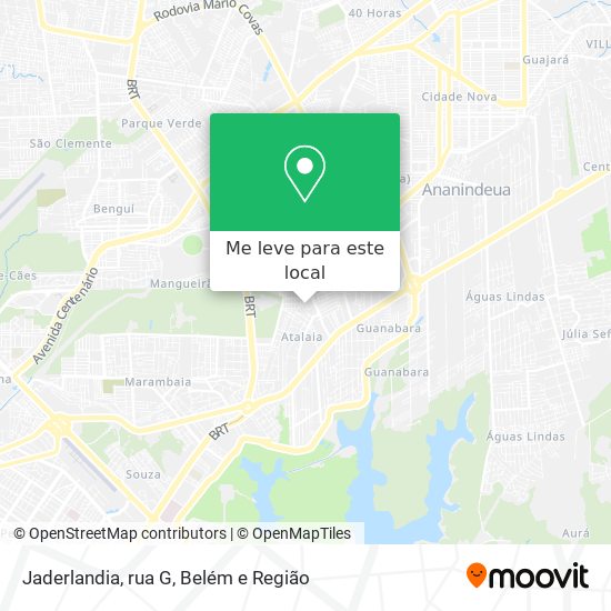 Jaderlandia, rua G mapa