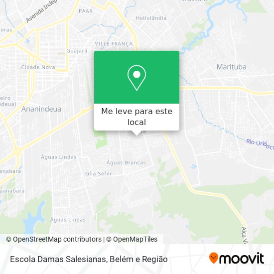 Escola Damas Salesianas mapa