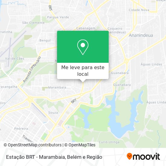 Estação BRT - Marambaia mapa
