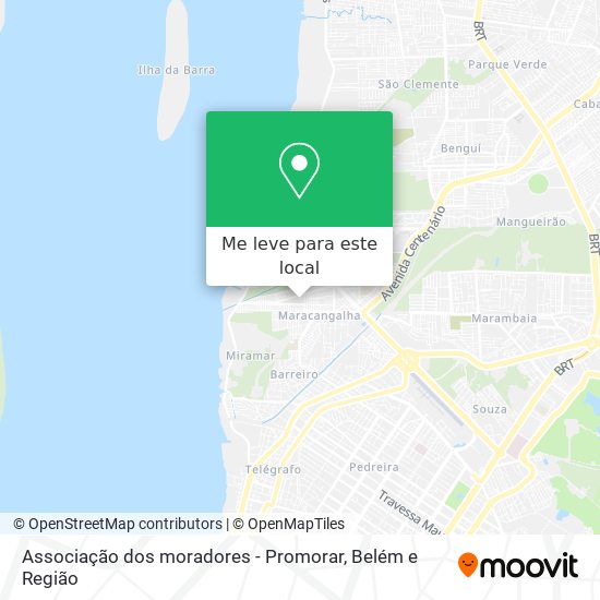 Associação dos moradores - Promorar mapa