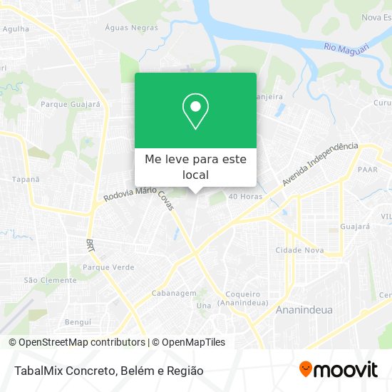 TabalMix Concreto mapa