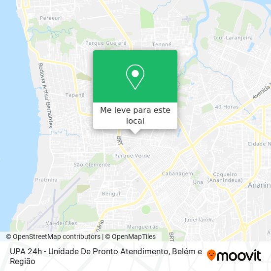 UPA 24h - Unidade De Pronto Atendimento mapa