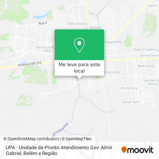 UPA - Unidade de Pronto Atendimento Gov. Almir Gabriel mapa