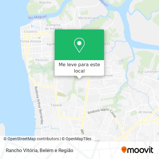 Rancho Vitória mapa