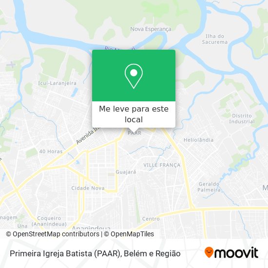 Primeira Igreja Batista (PAAR) mapa