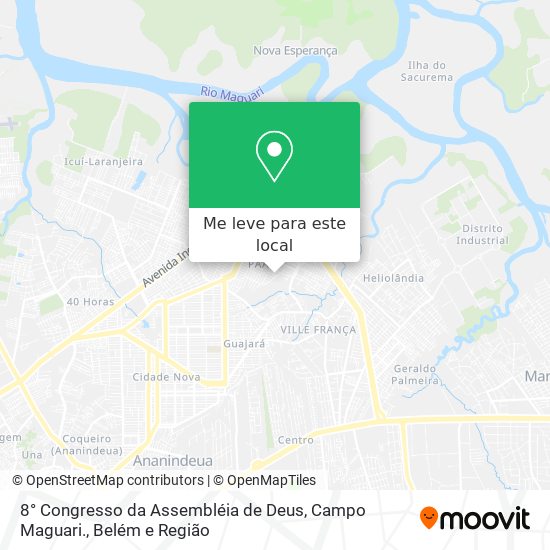 8° Congresso da Assembléia de Deus, Campo Maguari. mapa