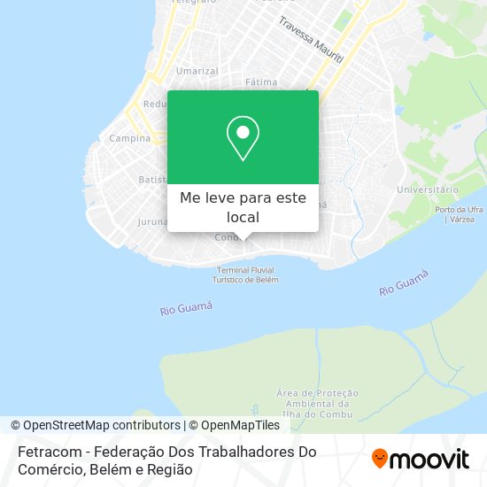 Fetracom - Federação Dos Trabalhadores Do Comércio mapa