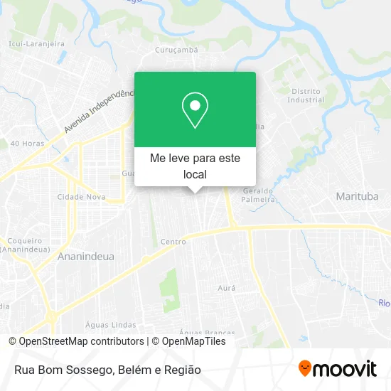 Rua Bom Sossego mapa