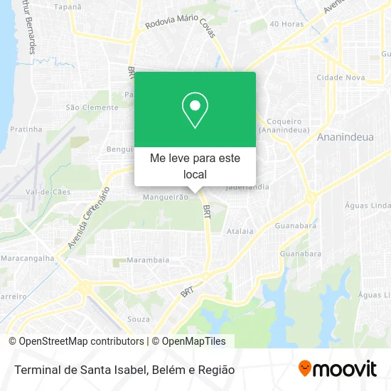 Terminal de Santa Isabel mapa