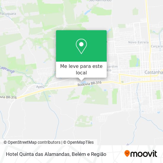 Hotel Quinta das Alamandas mapa