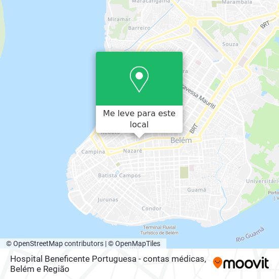 Hospital Beneficente Portuguesa - contas médicas mapa