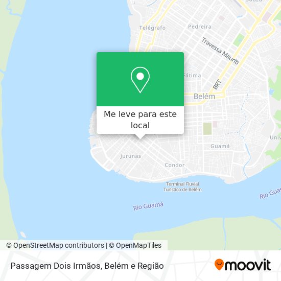 Passagem Dois Irmãos mapa