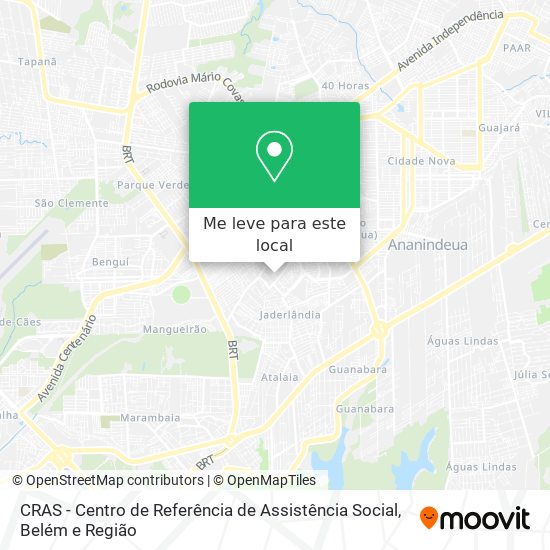 CRAS - Centro de Referência de Assistência Social mapa