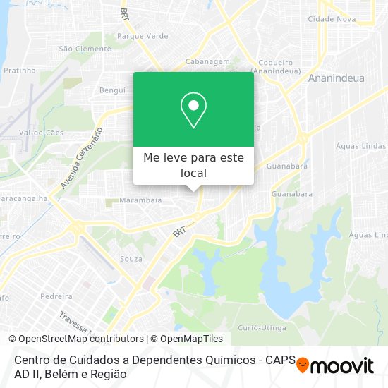 Centro de Cuidados a Dependentes Químicos - CAPS AD II mapa
