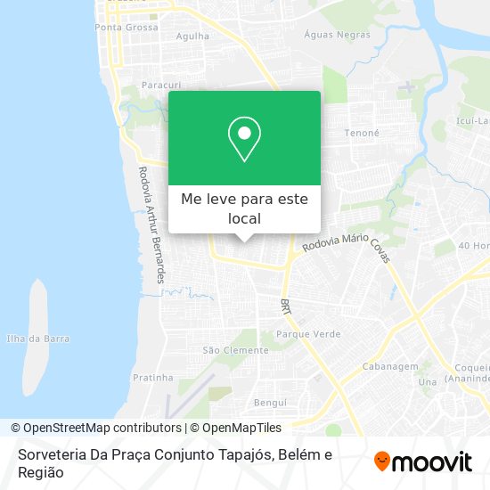 Sorveteria Da Praça             Conjunto Tapajós mapa