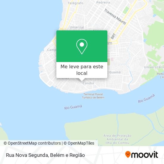 Rua Nova Segunda mapa