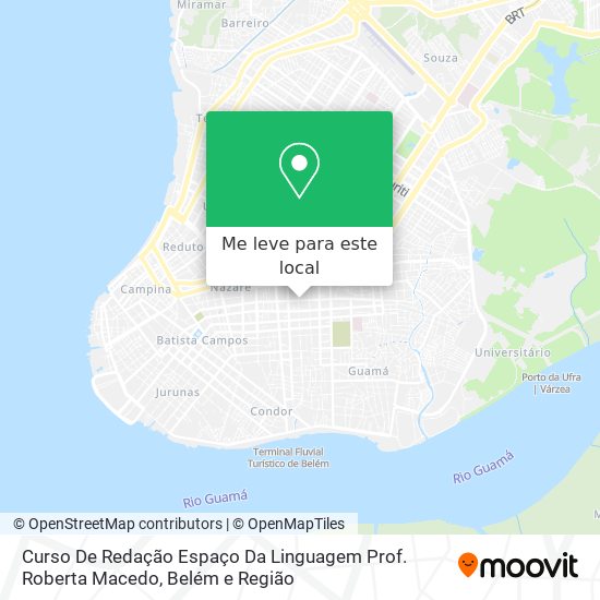 Curso De Redação Espaço Da Linguagem Prof. Roberta Macedo mapa