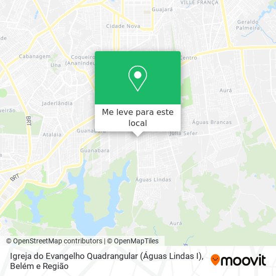 Igreja do Evangelho Quadrangular (Águas Lindas I) mapa