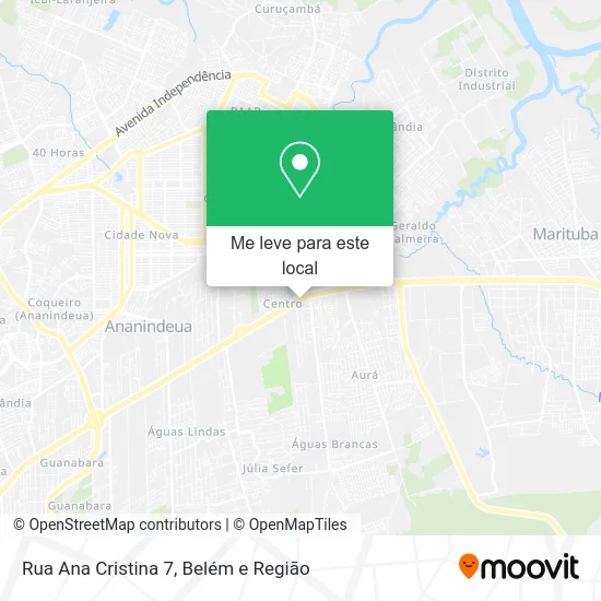 Rua Ana Cristina 7 mapa