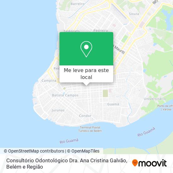 Consultório Odontológico Dra. Ana Cristina Galvão mapa