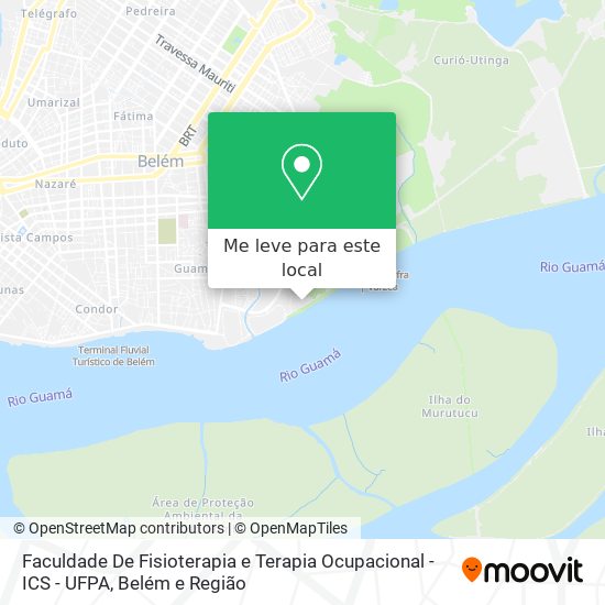 Faculdade De Fisioterapia e Terapia Ocupacional - ICS - UFPA mapa