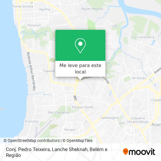 Conj. Pedro Teixeira, Lanche Sheknah mapa