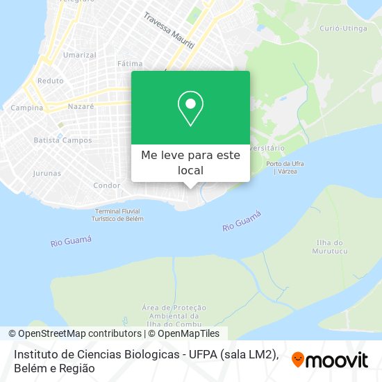 Instituto de Ciencias Biologicas - UFPA (sala LM2) mapa