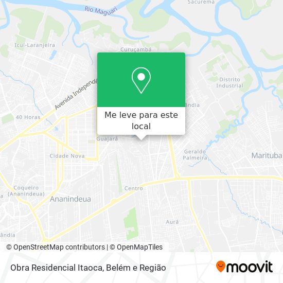 Obra Residencial Itaoca mapa