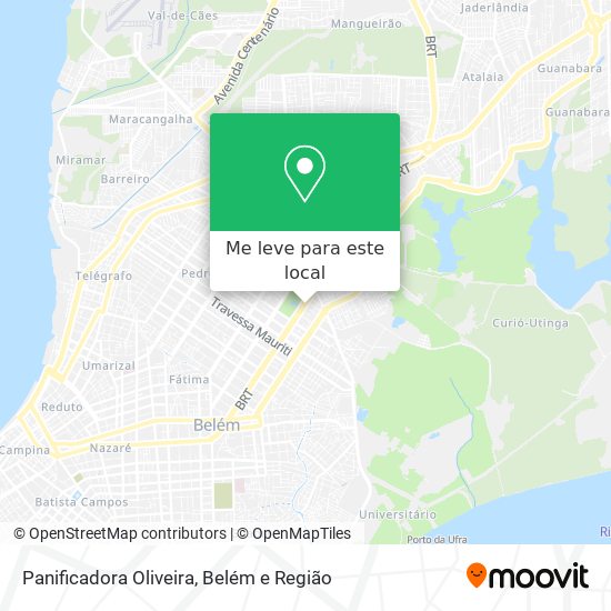 Panificadora Oliveira mapa