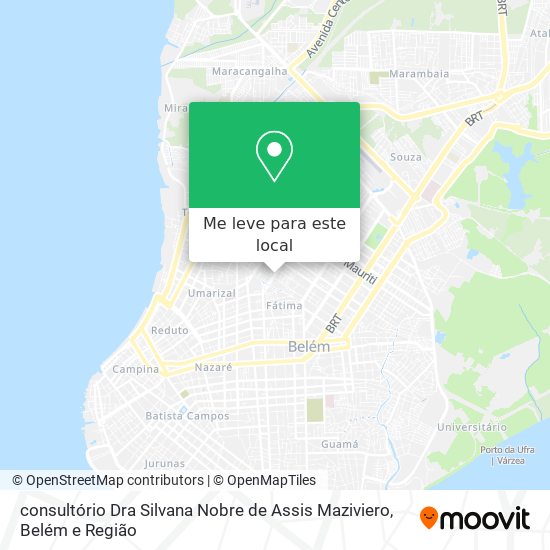 consultório Dra Silvana Nobre de Assis Maziviero mapa