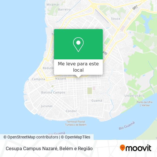 Cesupa Campus Nazaré mapa