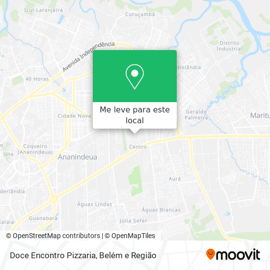 Doce Encontro Pizzaria mapa
