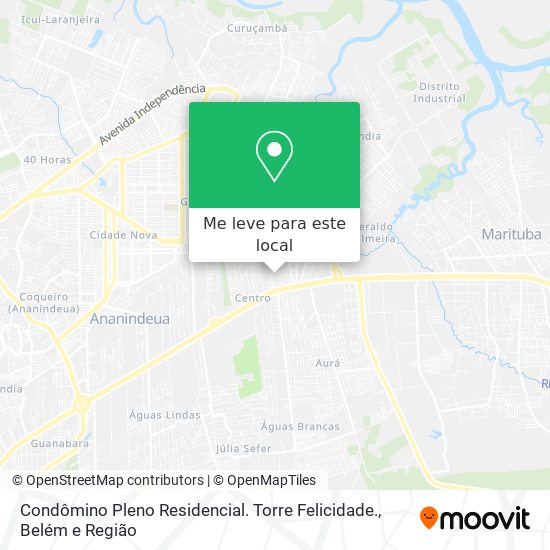 Condômino Pleno Residencial. Torre Felicidade. mapa