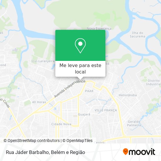 Rua Jáder Barbalho mapa