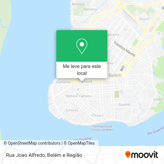Rua Joao Alfredo mapa