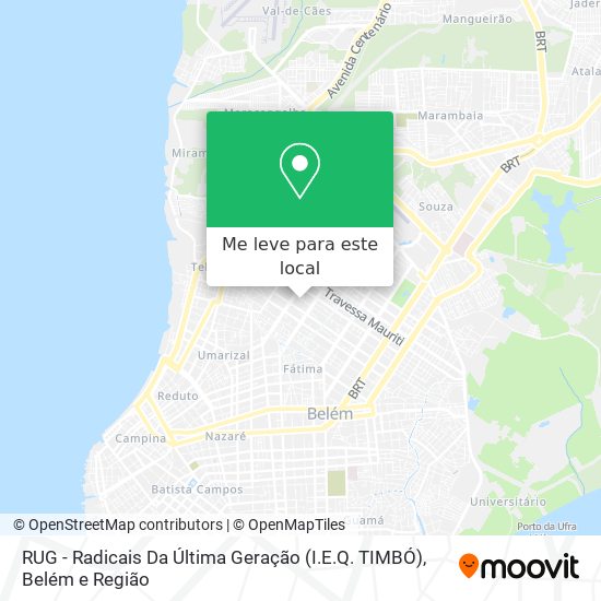 RUG - Radicais Da Última Geração (I.E.Q. TIMBÓ) mapa
