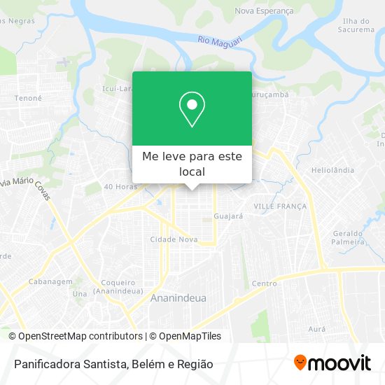 Panificadora Santista mapa