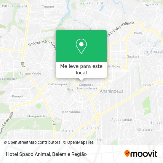 Hotel Spaco Animal mapa
