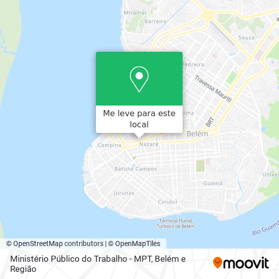 Ministério Público do Trabalho - MPT mapa