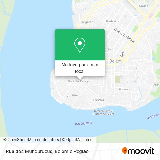 Rua dos Mundurucus mapa