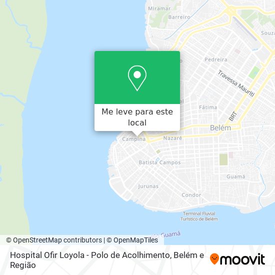 Hospital Ofir Loyola - Polo de Acolhimento mapa