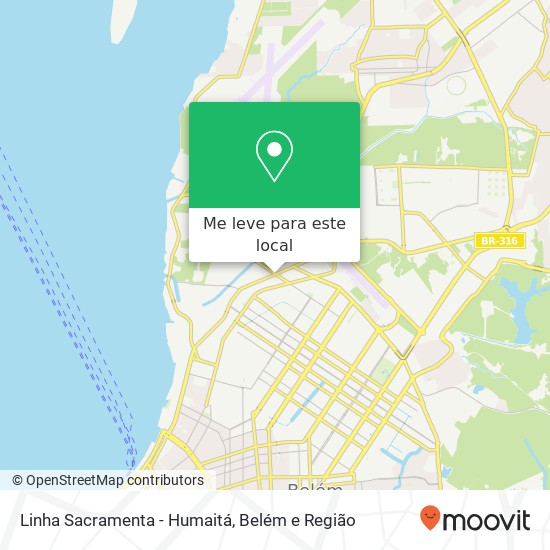 Linha Sacramenta - Humaitá mapa